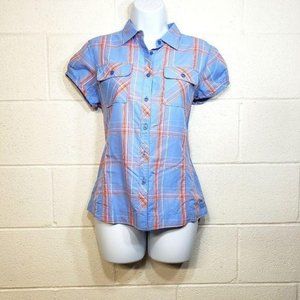 Woolrich NWT Short Sleeve Button Down Hiking Top